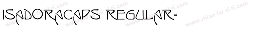 IsadoraCaps Regular字体转换